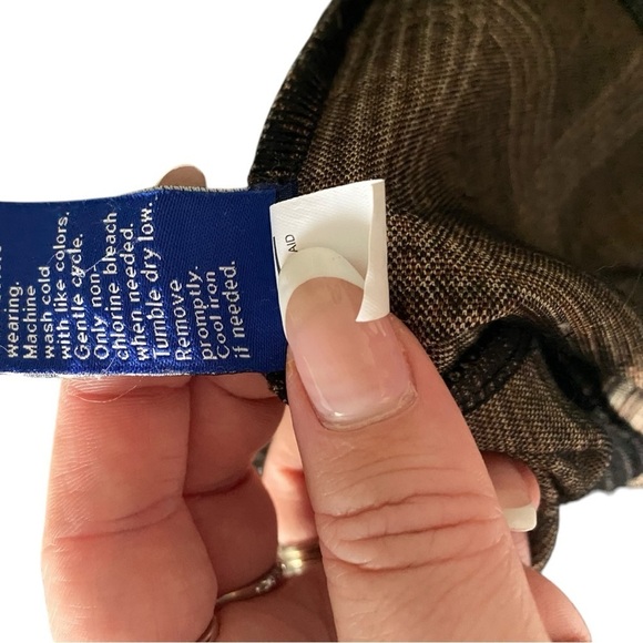 Apt. 9 Classic Grey Plaid Elastic Waist Gray I Size:XL - Picture 6 of 7